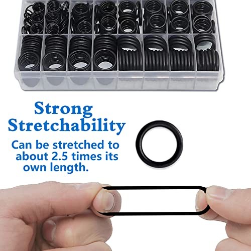 Pcs 24 Size Rubber O-Ring Assortment Kit with Pick and Hook Set for 1280
