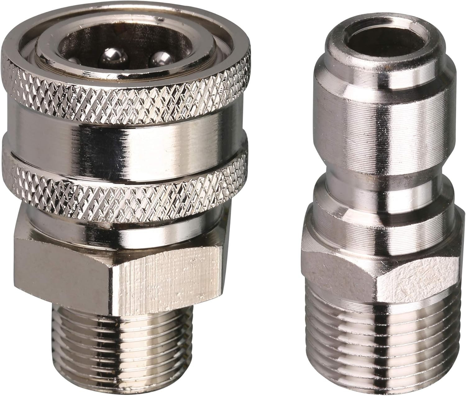 High Pressure Washer Ball Valve Kit 3/8″ Quick Connect 4500 PSI Stainless Steel