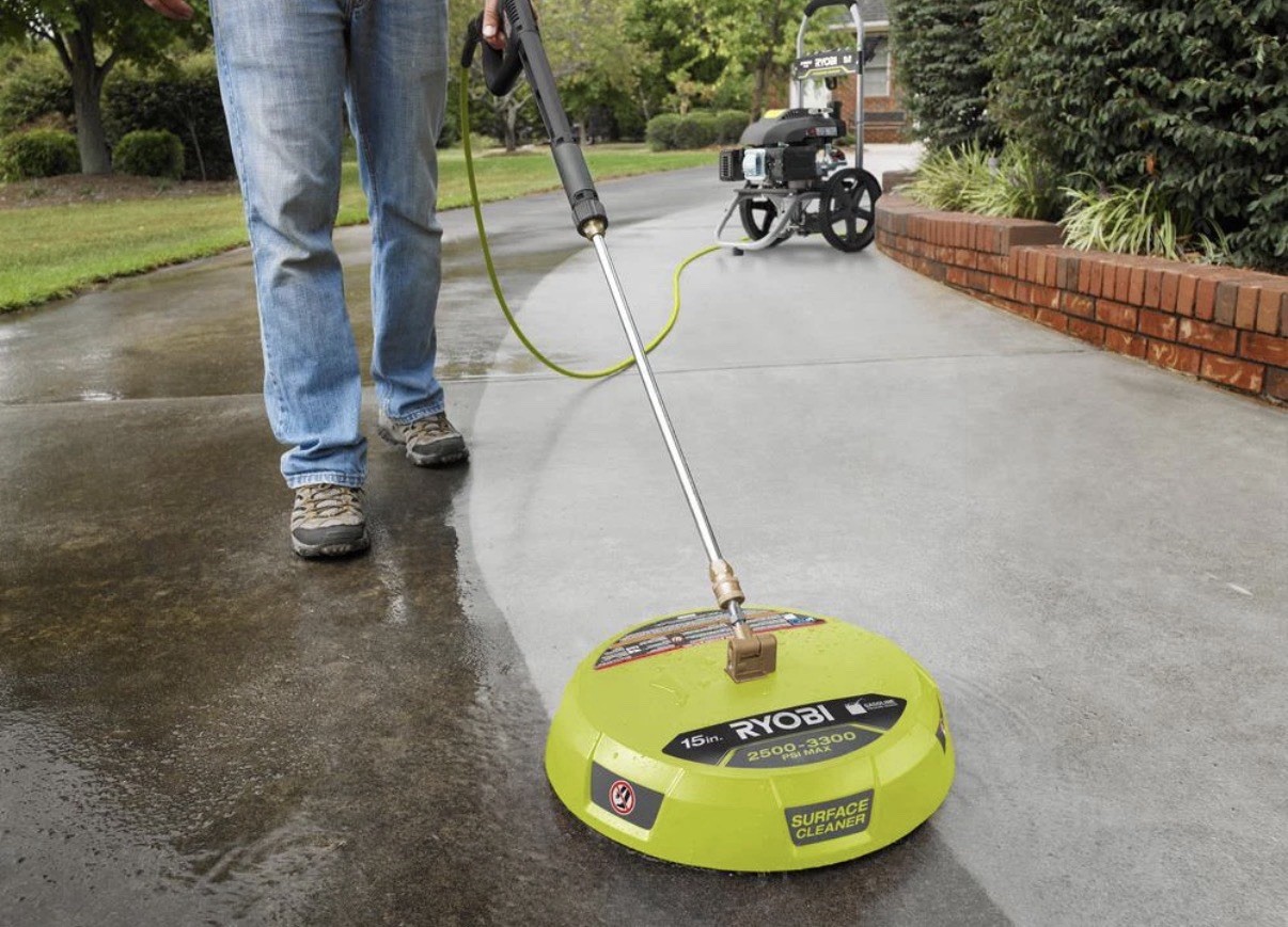 RYOBI Green 15 Inch Surface Cleaner for Gas Pressure Washer RY31SC01 3300 Psi
