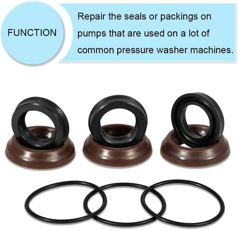For Annovi Reverberi Pressure Washer Pump RK RKA RKV XRC AR1857 Seal Kit 18mm