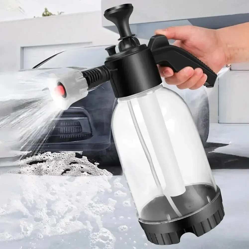 2L Foam Sprayer Car Wash Pump Pressure Foam Gun Cleaning Bottle Hand Held