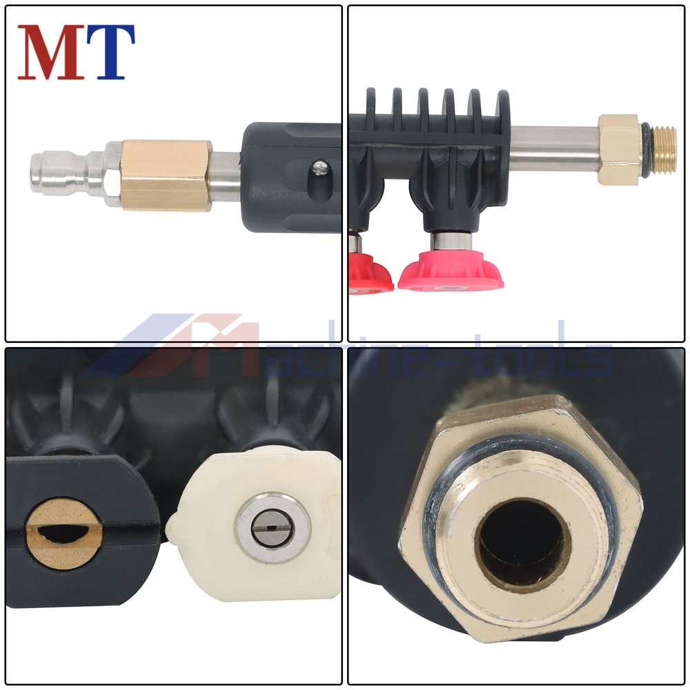97in Pressure Washer Extension Wand Upgraded Power Washer Lance with Nozzle Tips