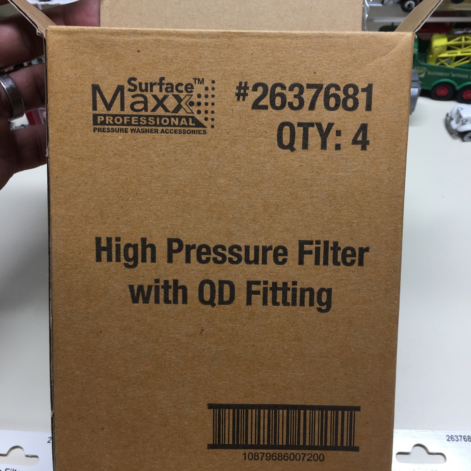 4 Pack Surface Maxx High Pressure Filter Attachment with QD Fitting #2637681