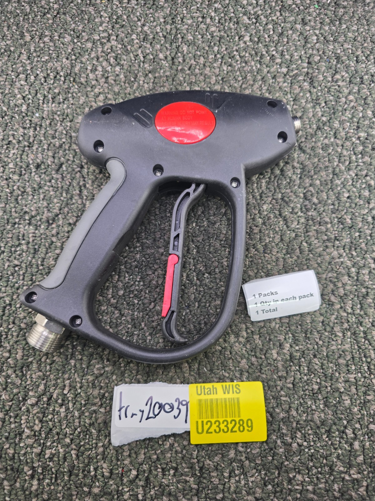 High-Pressure Washer Trigger Handle – Max 280bar-4000 psi, 7 usgpm, 150°C-300°F