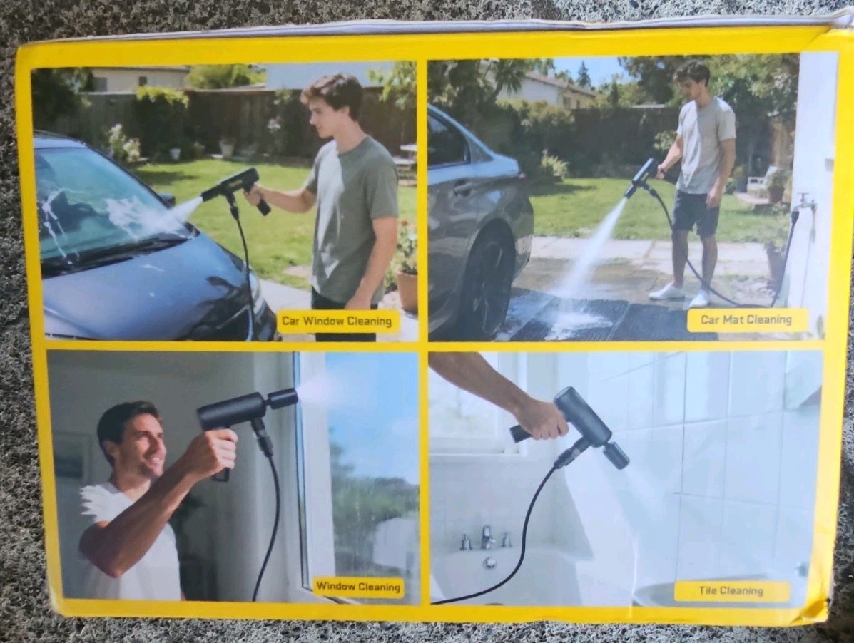Fanttik K200 Flip Cordless Portable Pressure Washer 5-in-1 Nozzle/New Sealed