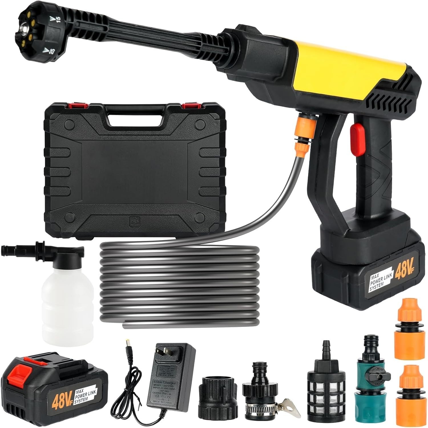 Cordless Pressure Washer for Milwaukee M18 Battery, 900 PSI Portable Power Washe