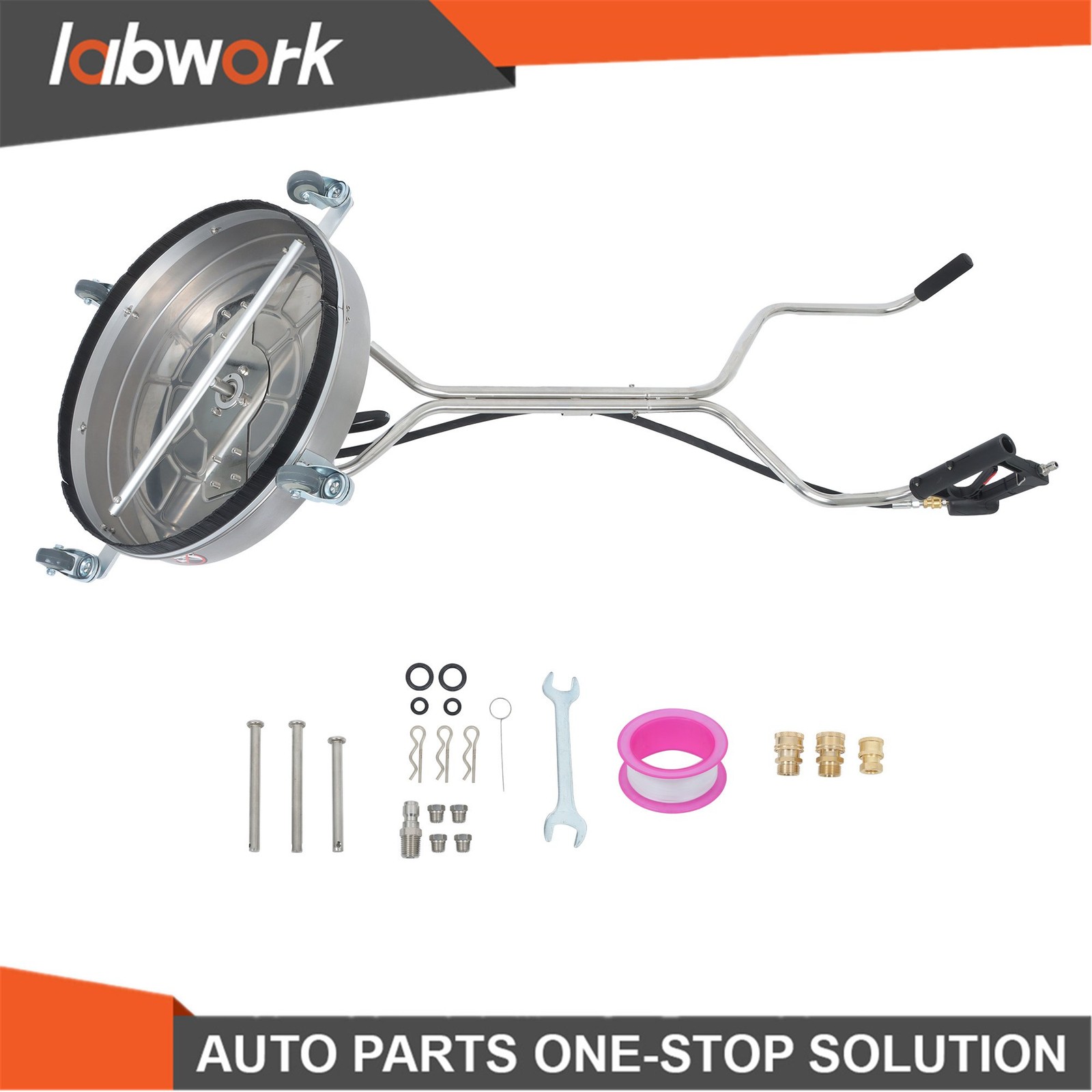Labwork 24″ Pressure Washer Surface Cleaning System – Easy-Attach Handle