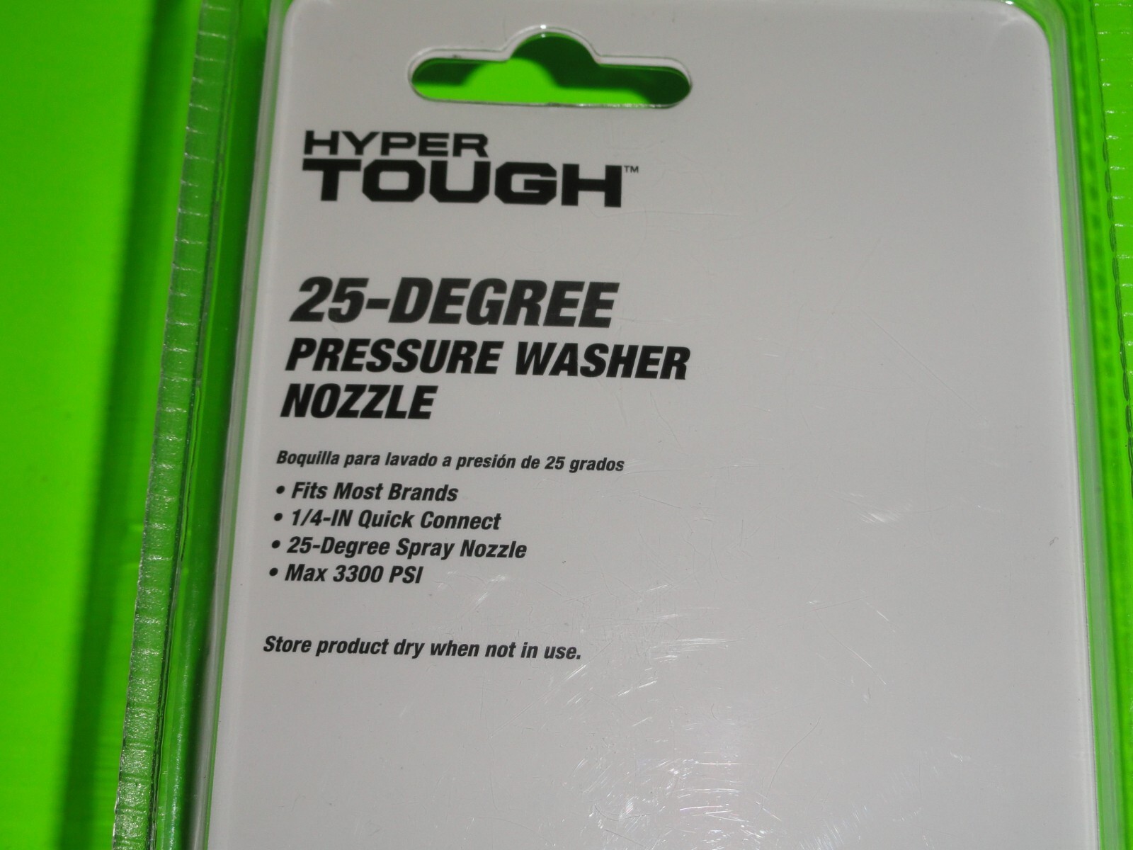 (Lot of 2) Pressure Washer 25 + 40 Degree Spray Nozzle Tip 1/4″ Quick Connect