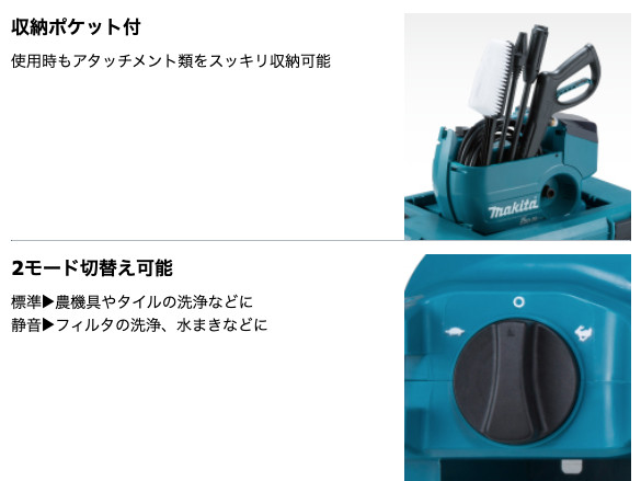 Makita 18Vx2 Electric Pressure Washer MHW080DZK 2-mode 8MPa Body Only