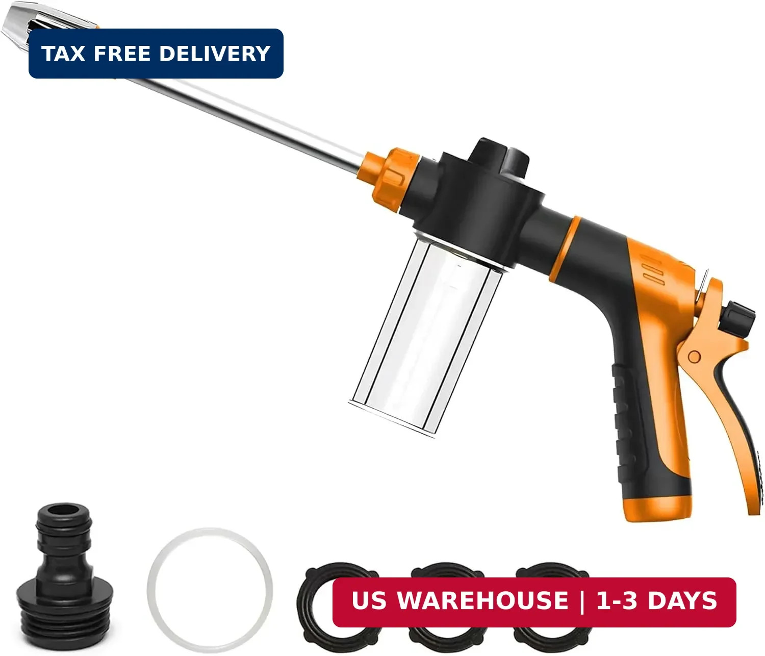 High Pressure Soap Sprayer for Garden Hose, Foam Gun Car Wash Sprayer with 3.5oz