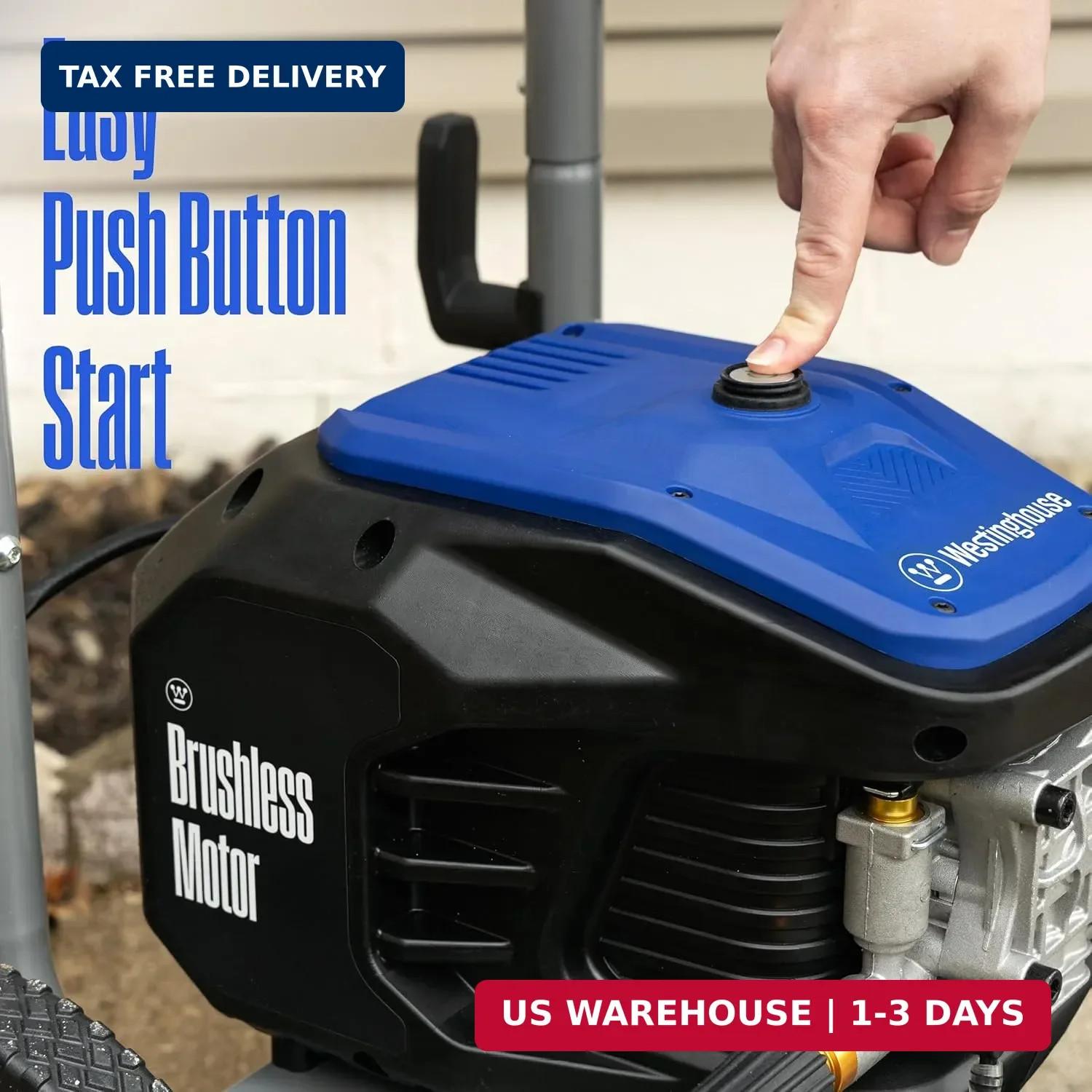 Westinghouse WPX3400e Electric Pressure Washer, 3400 Max PSI and 2.0 Max GPM, Br