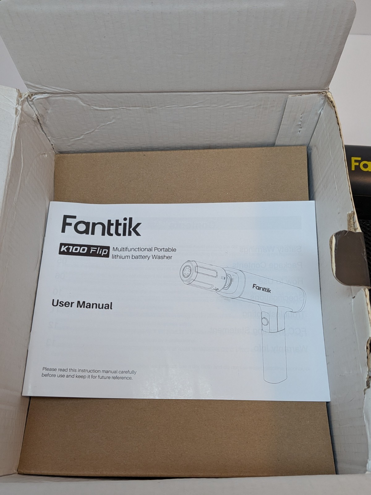 Fanttik K100 Flip Portable Pressure Washer Cordless Sprayer Foldable Compact NEW