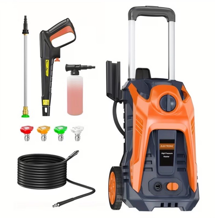 Electric Pressure Washer 5000 PSI 3.2 GPM w/ Foam Cannon 25FT Hose Reel