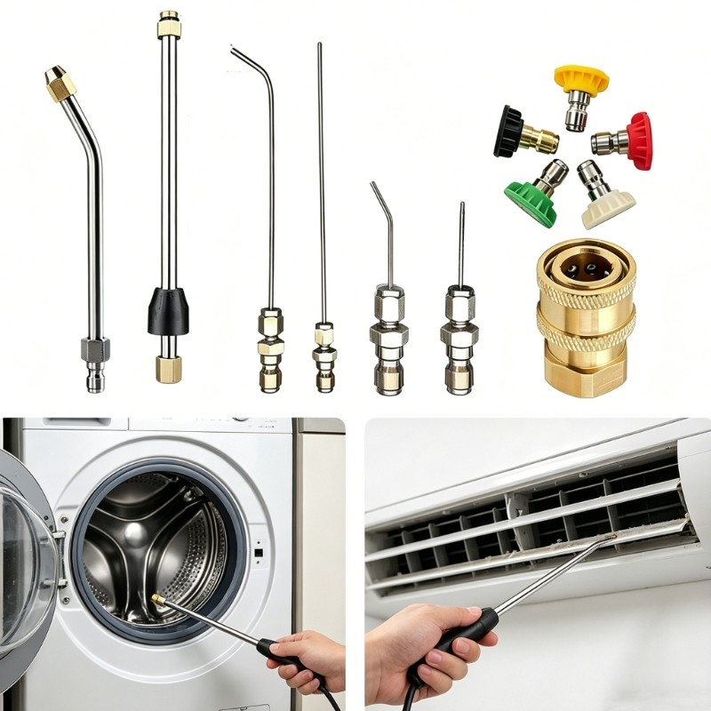 High Performances Metal Cleaning Nozzles For Washing Machine Maintenance
