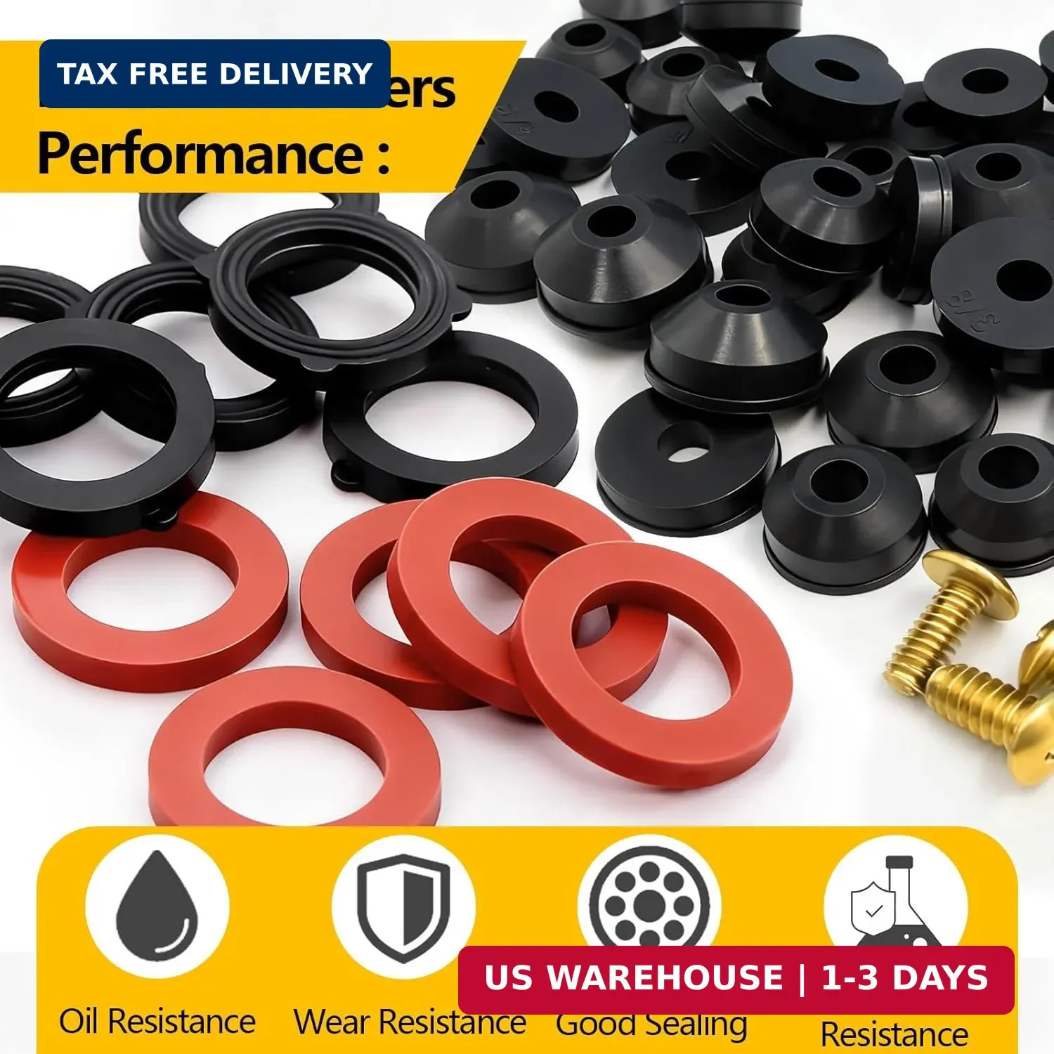 160 Pieces Hose Bib Washer & Faucet Washers Assorted Kit (14 Sizes) – Includes H