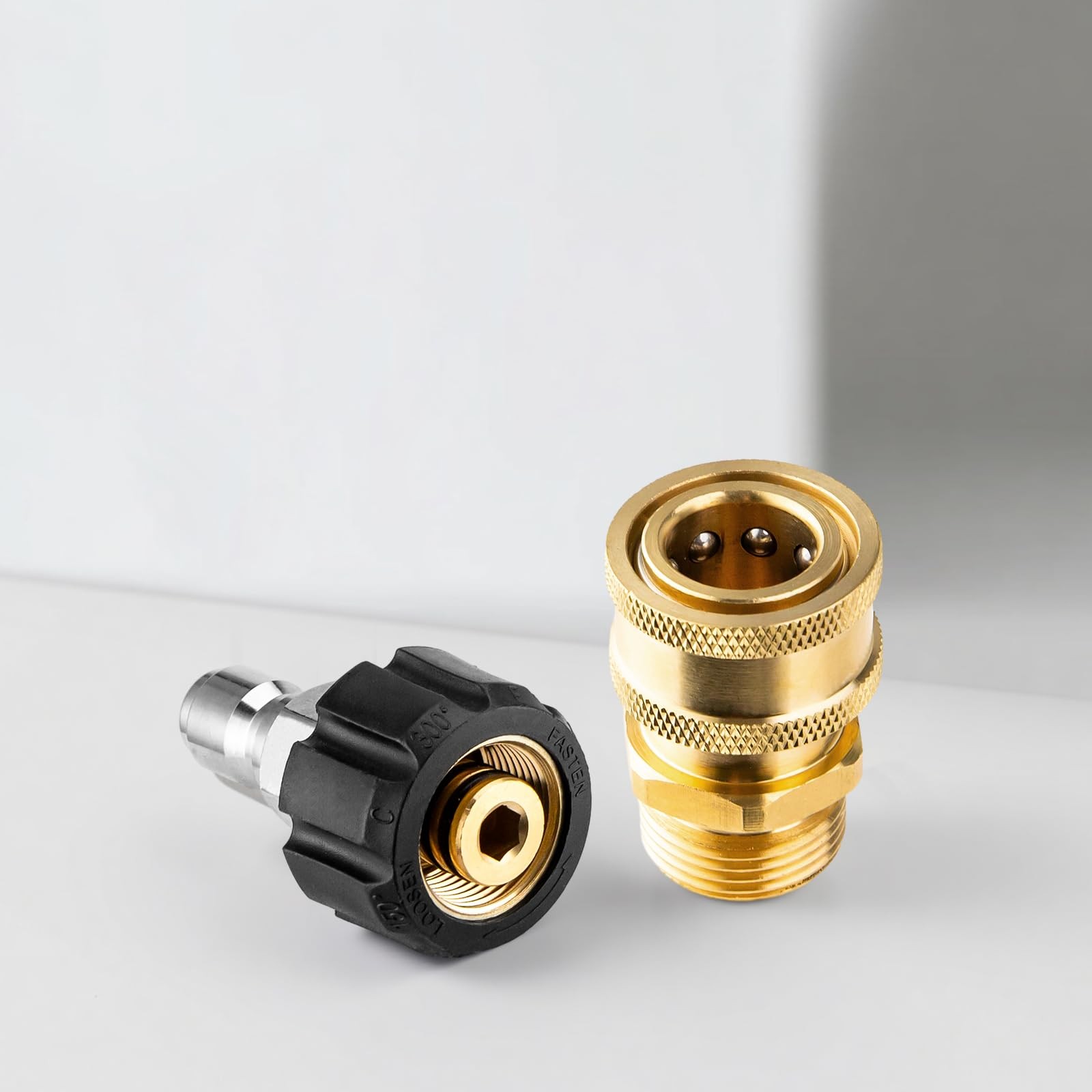 Pressure Washer Adapter Quick Connect Kit M22 14mm To 3/8 Inch Hose Fitting