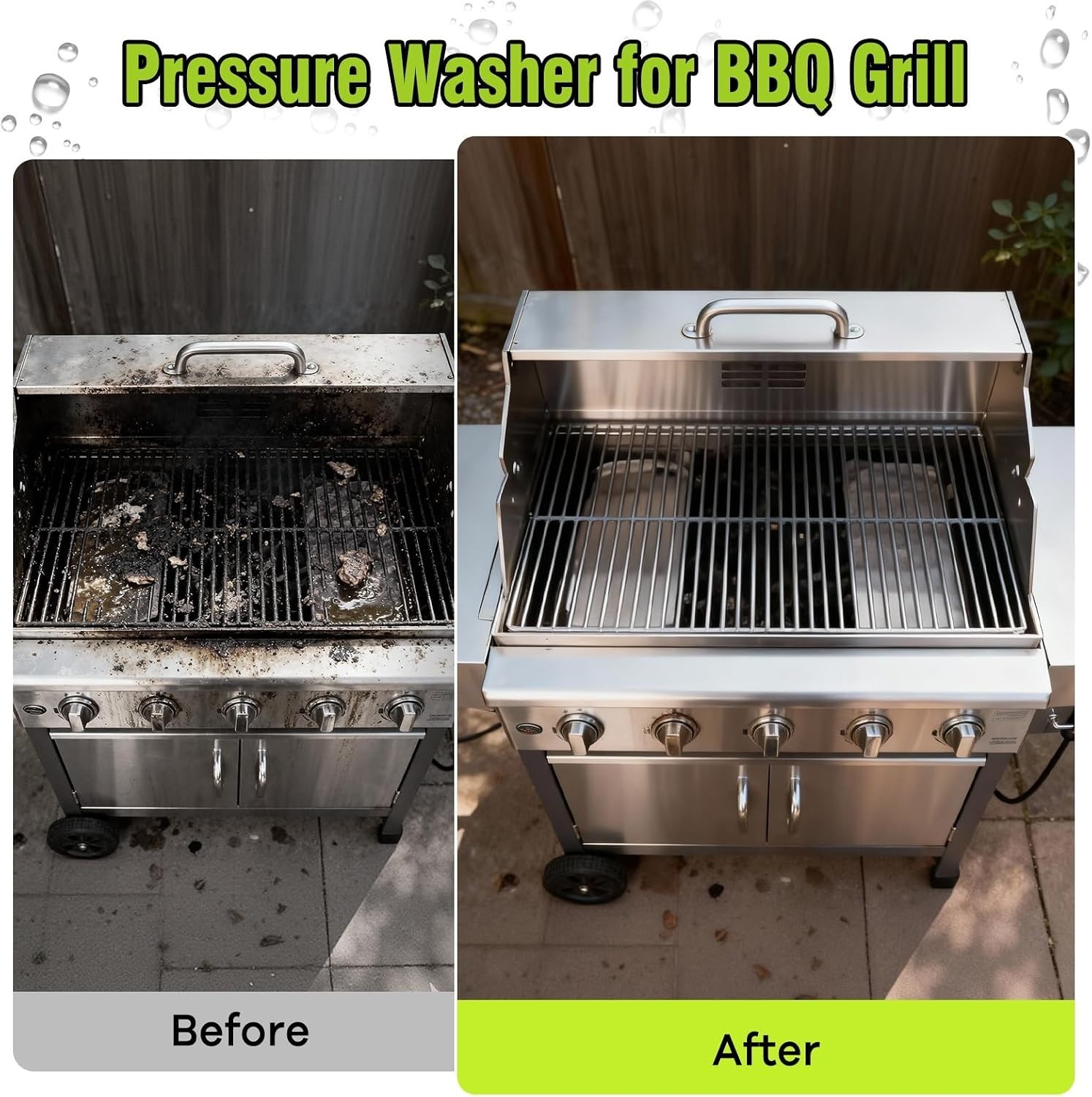 Bright Green Pressure Washer for Cars & Patios