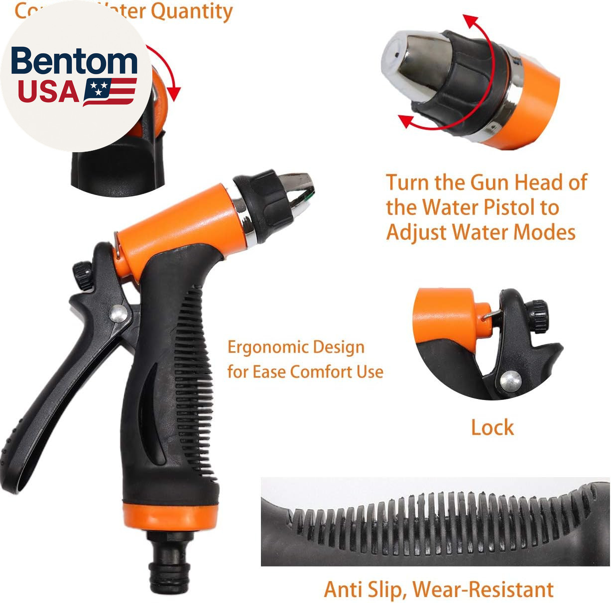 Electric Pressure Washer Pump, 12V 100W Portable High Pressure Power Intelligent