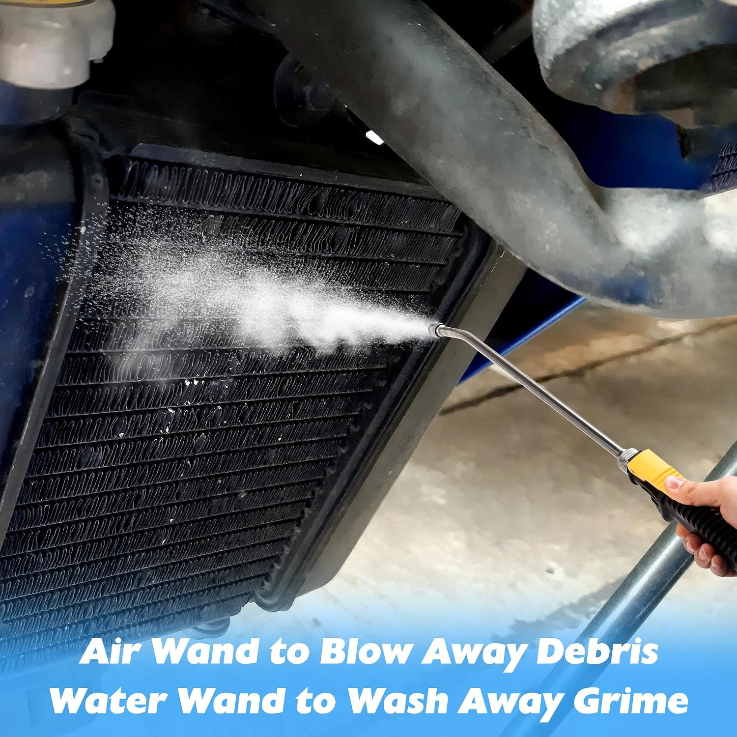 Radiator Cleaning Wands, Upgraded Water and Air Cleaning Wands for High