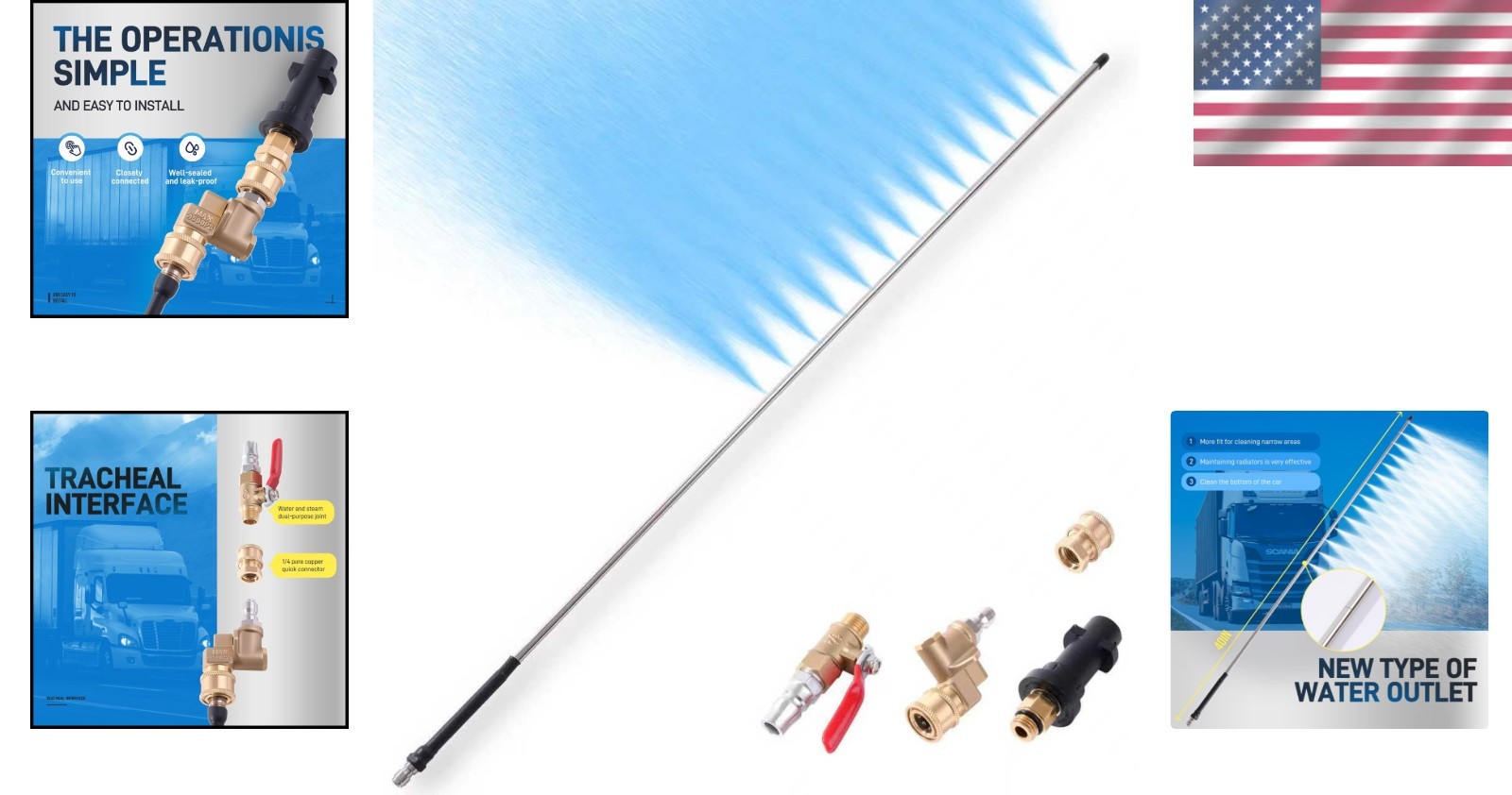 Professional 40″ Stainless Steel Wand for Engine