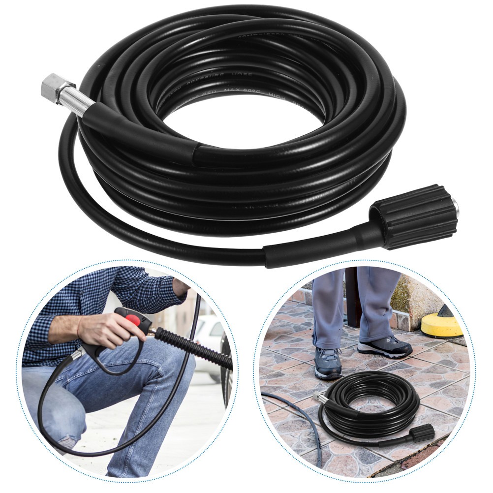 8M High Pressure Washer Hose for Bar Cold Water Power Washing 160 Bar M22