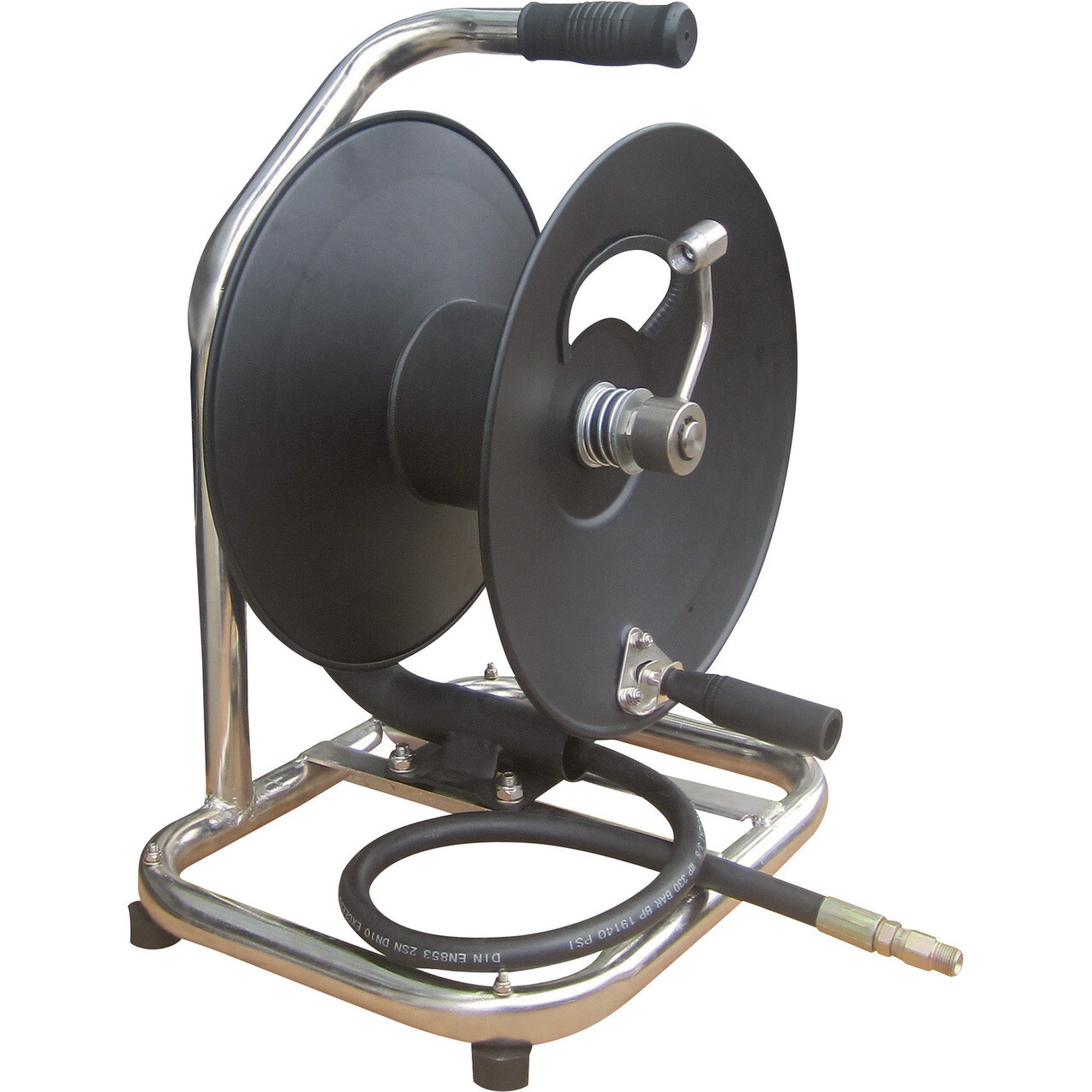 General Pump Hand Carry Reel, Stainless Steel, 100 Ft Hose, 5000 PSI