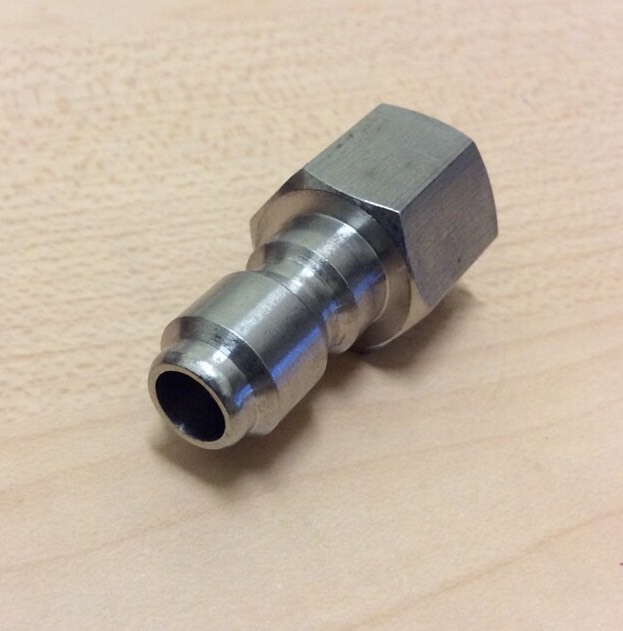 Power Pressure Washer 3/8″ FPT Quick Connect Plug 4000 PSI Stainless Steel Plug