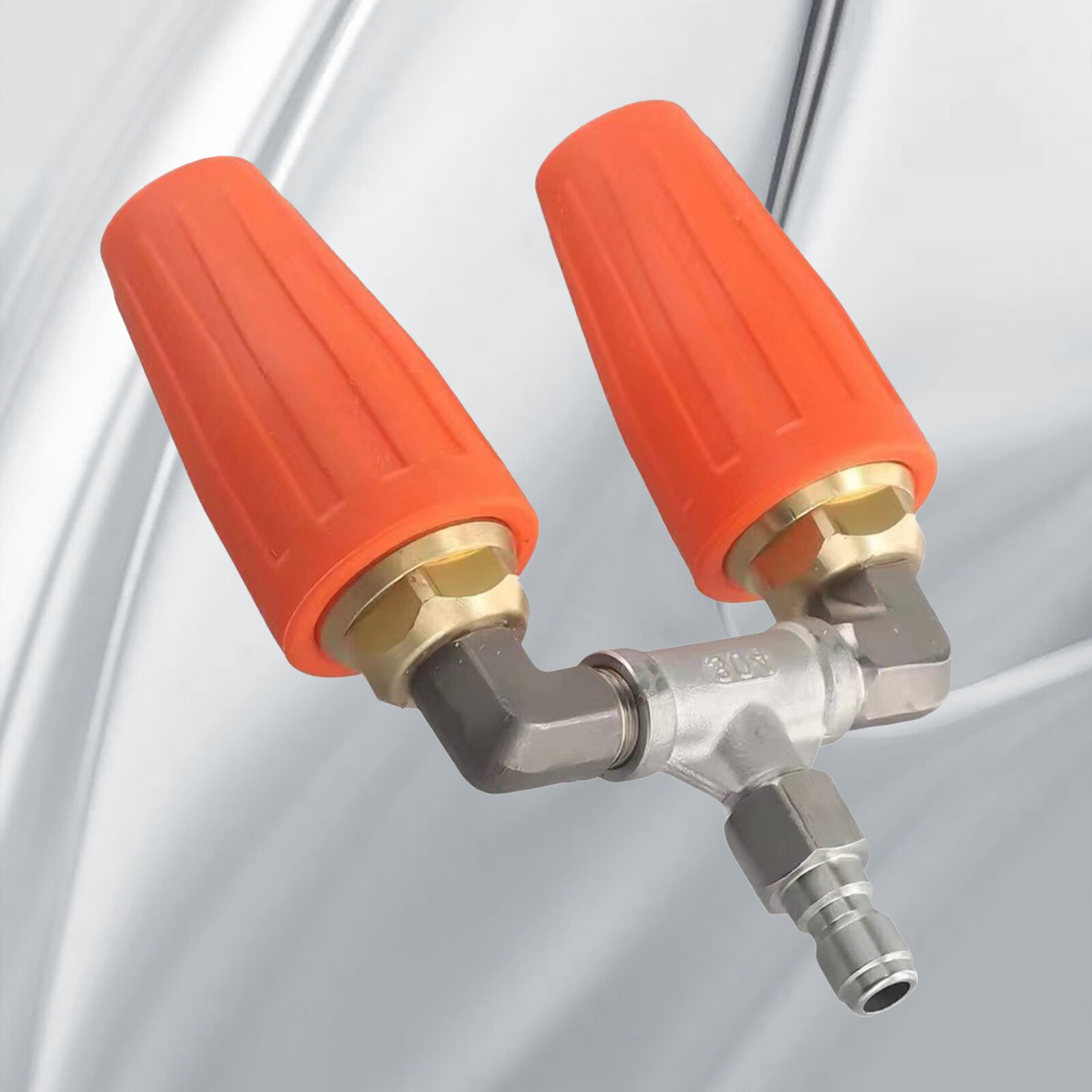 High-Pressure Washer Rotating Dual Turbo Nozzle Spray Tip1/4″ 4000PSI 4-6GPM