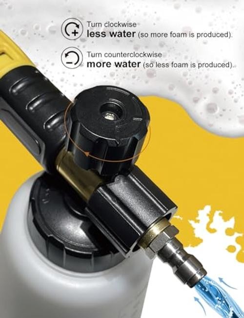 Foam Cannon with Pressure Washer Tips and Nozzle Foam Canon with 5 Nozzles