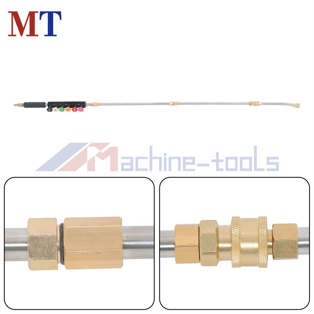 97in Pressure Washer Extension Wand Upgraded Power Washer Lance with Nozzle Tips