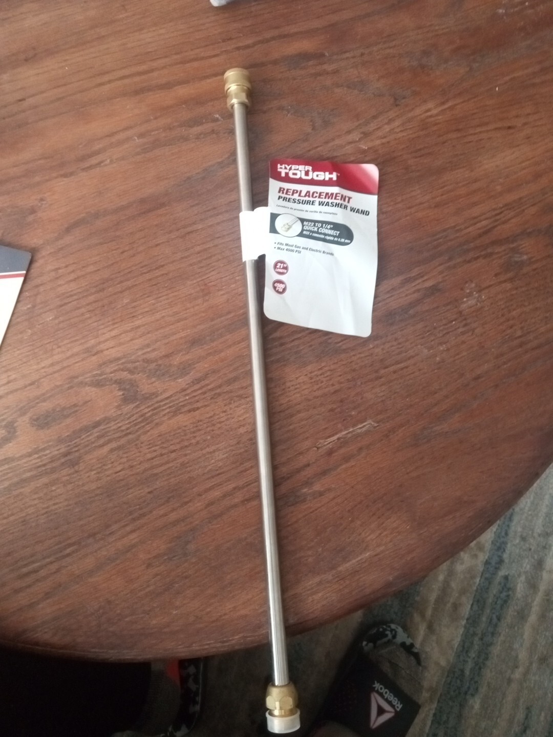 Hyper Tough 21″ Wand for Pressure Washer, Max 4500 PSI Stainless Steel