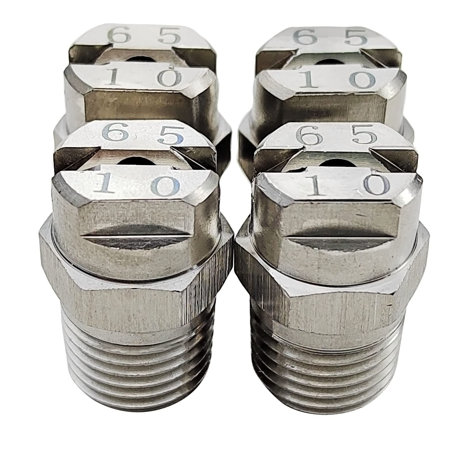 Stainless Steel 1/4BSPT High Pressure Spray Fan Washer Nozzle Tip 65 Degree O…
