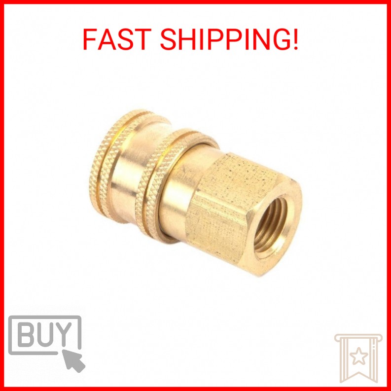 Forney 75127 Pressure Washer Accessories, Quick Coupler Female Socket, 1/4-Inch