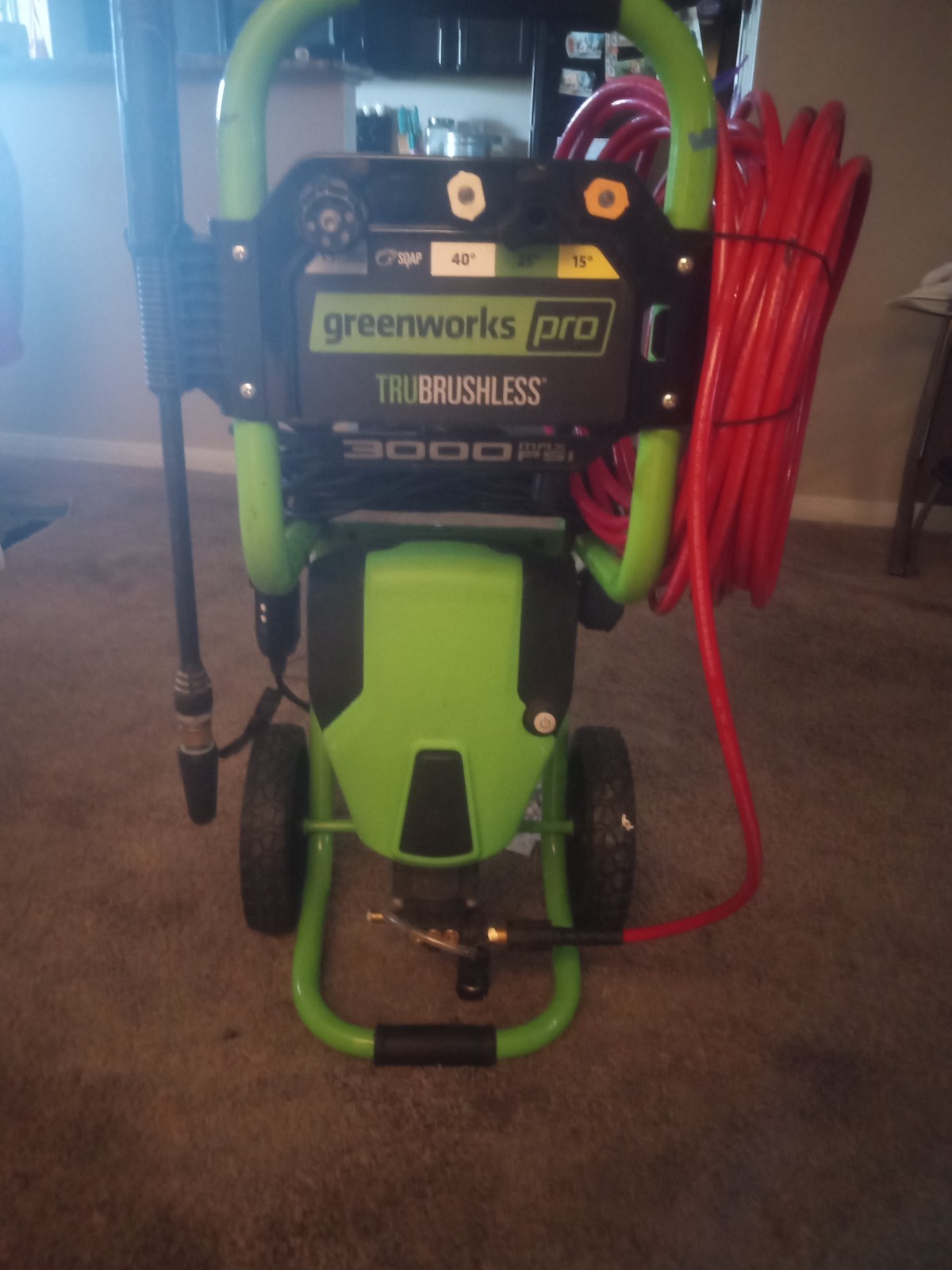 Greenworks Pro TRUBRUSHLESS 3000 PSI Corded Electric Pressure Washer w/ Hose