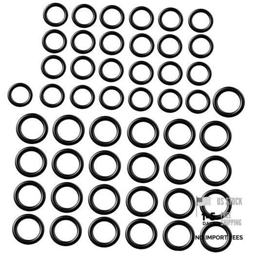 50 Pieces Power Pressure Washer O-Rings Replacement for 1/4 inch, 3/8 inch,