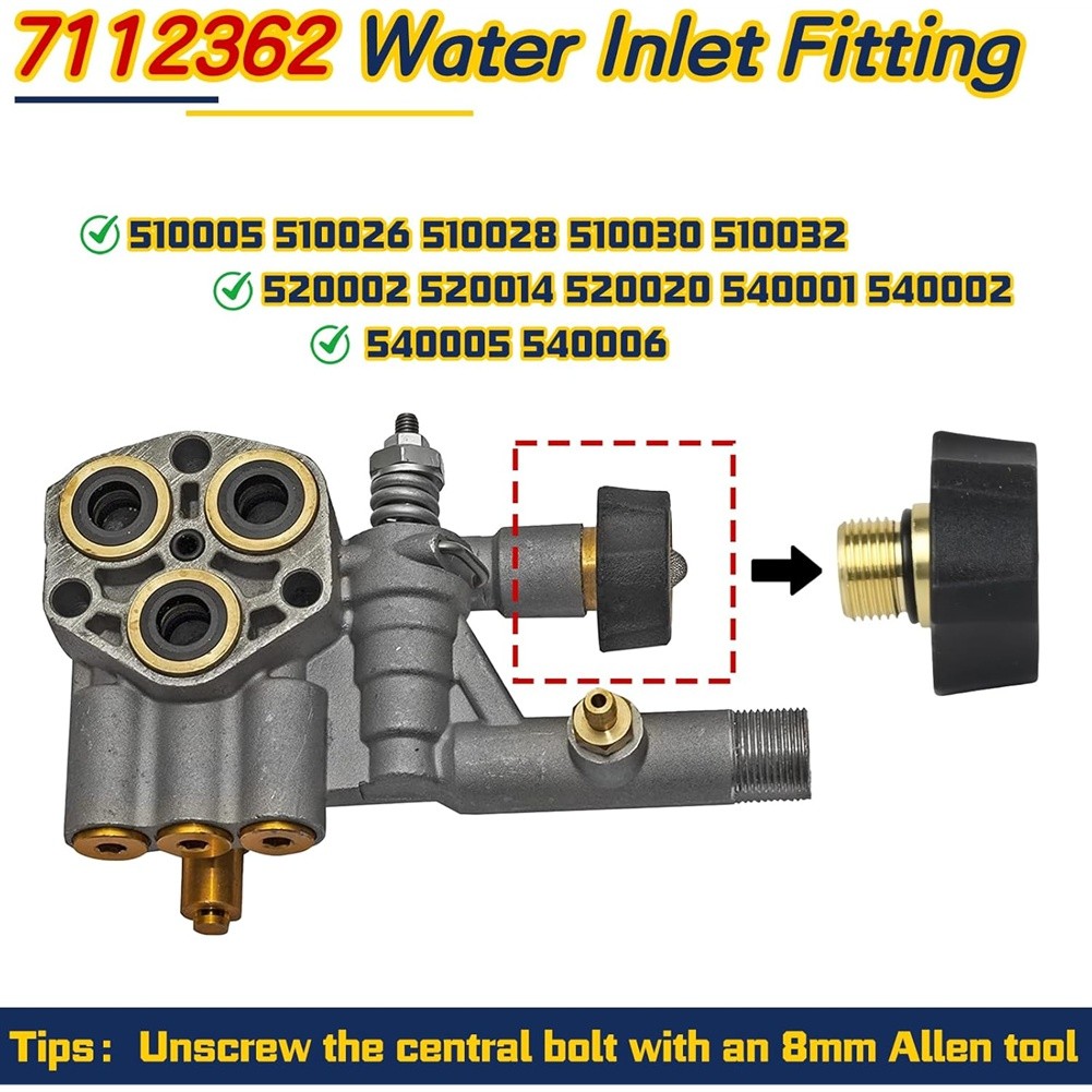 7112362 and 7110166 Inlet Fitting ‘Water for Pump Parts’ Hydropu9972