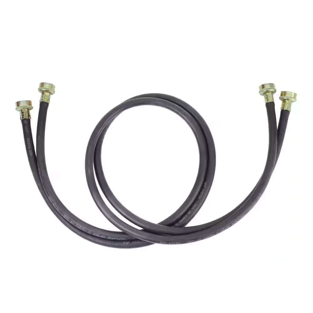5 Ft. Black EPDM Washer Hose (2-Pack)