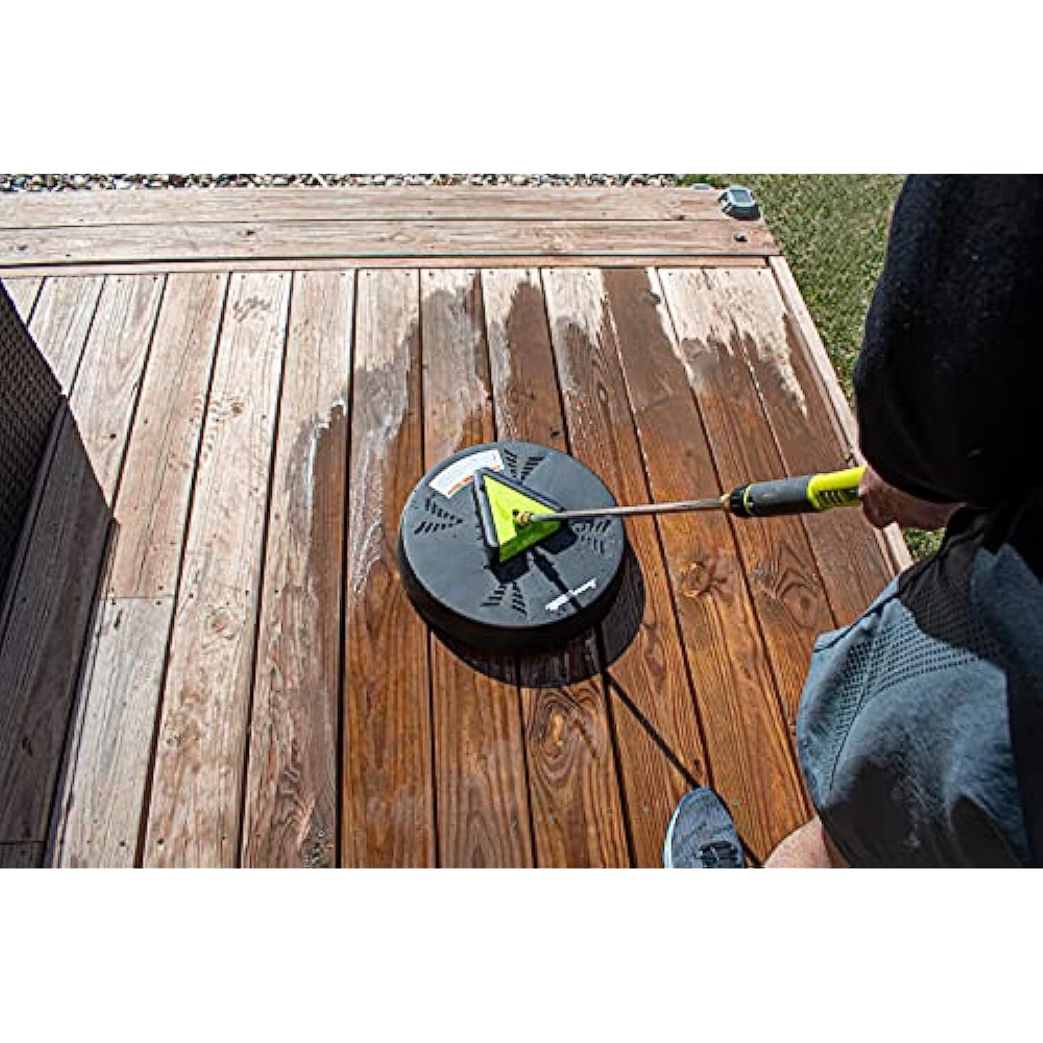 “Forney 75171 Surface Cleaner 16″” Outflow Surface x 1/4″” Plug”, black and
