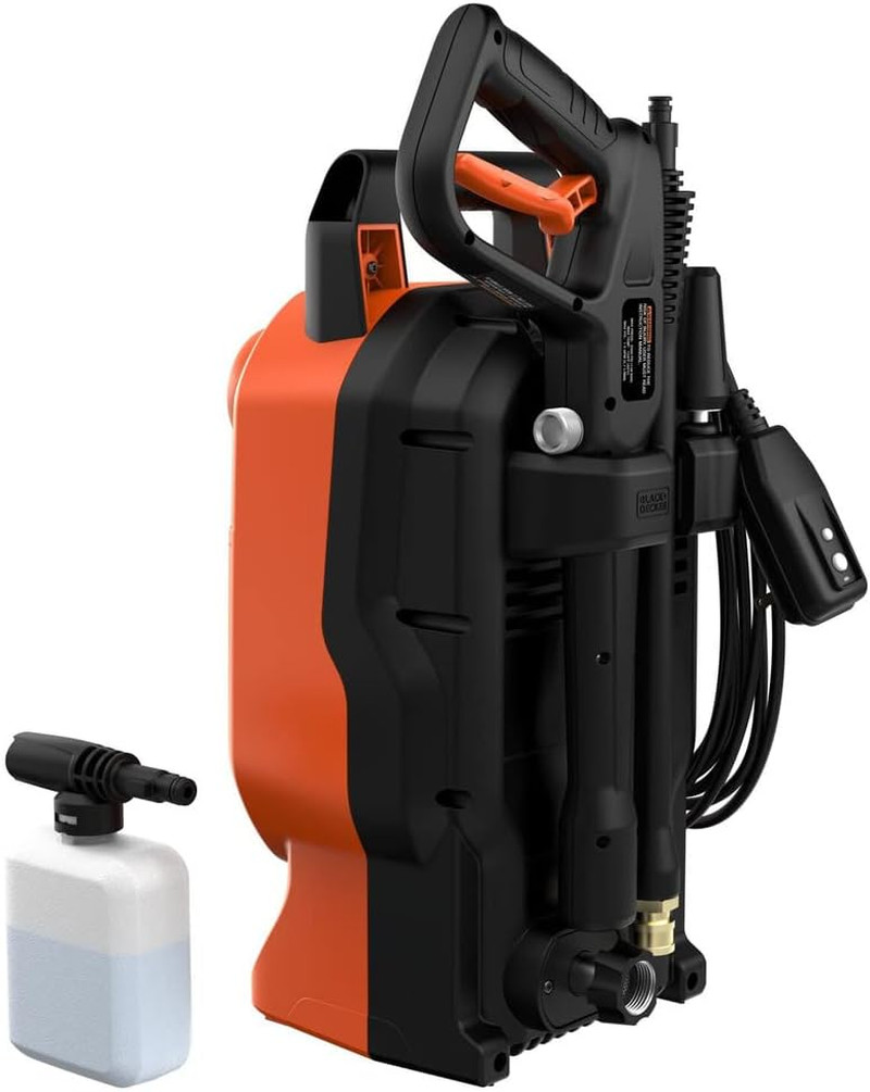 BLACK+DECKER Electric Pressure Washer, Cold Water, 1700 PSI, 1.2 GPM (BEPW1700)
