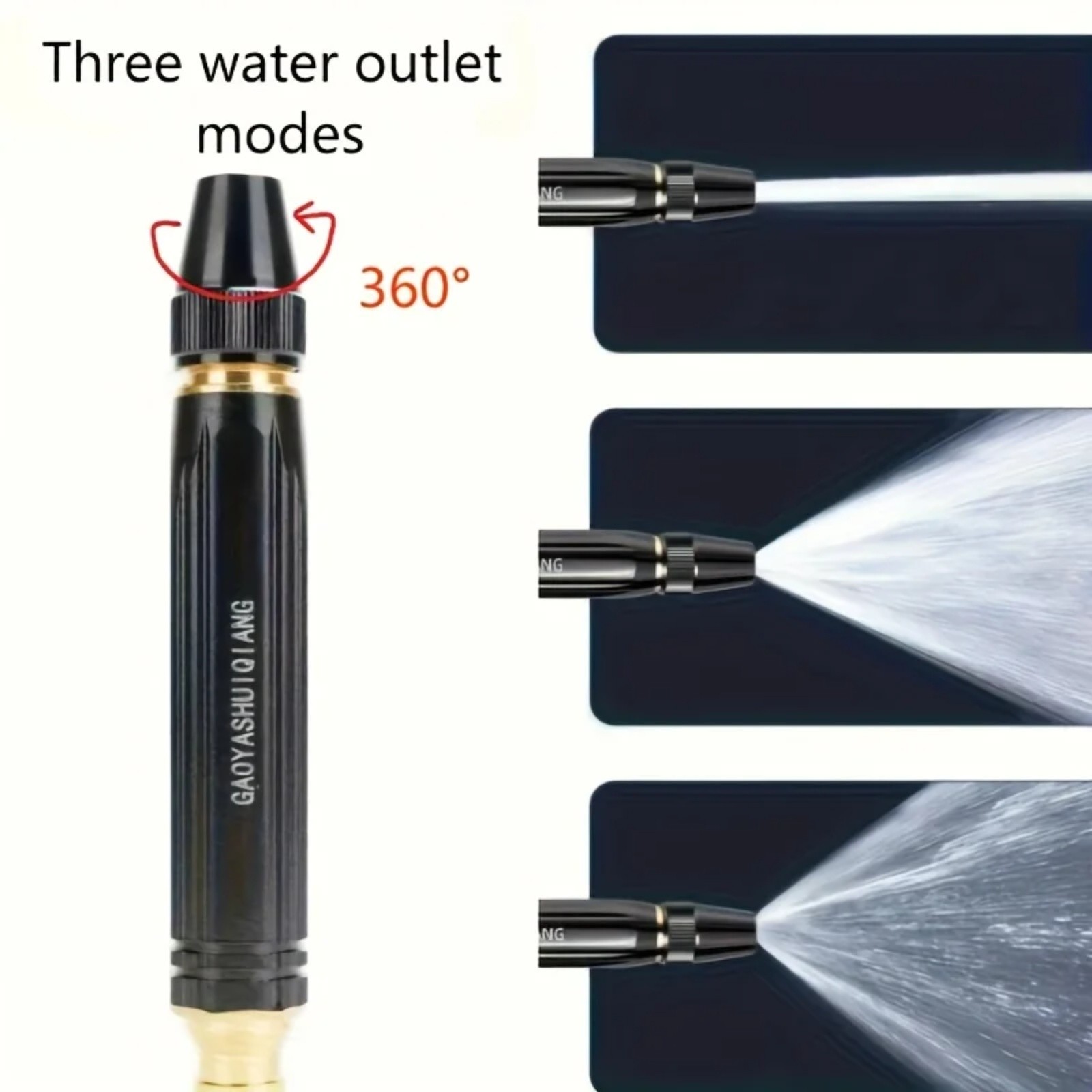 Larnto High Pressure Hose Nozzle Water Gun for Car Wash Garden Pressure Booster