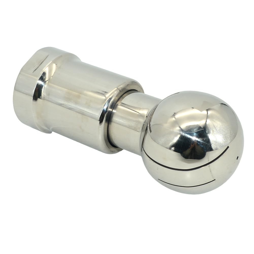 304 Stainless Steel CIP Tank Cleaning Ball, 360° Rotary Spray, NPT 1-1/2″ Thread