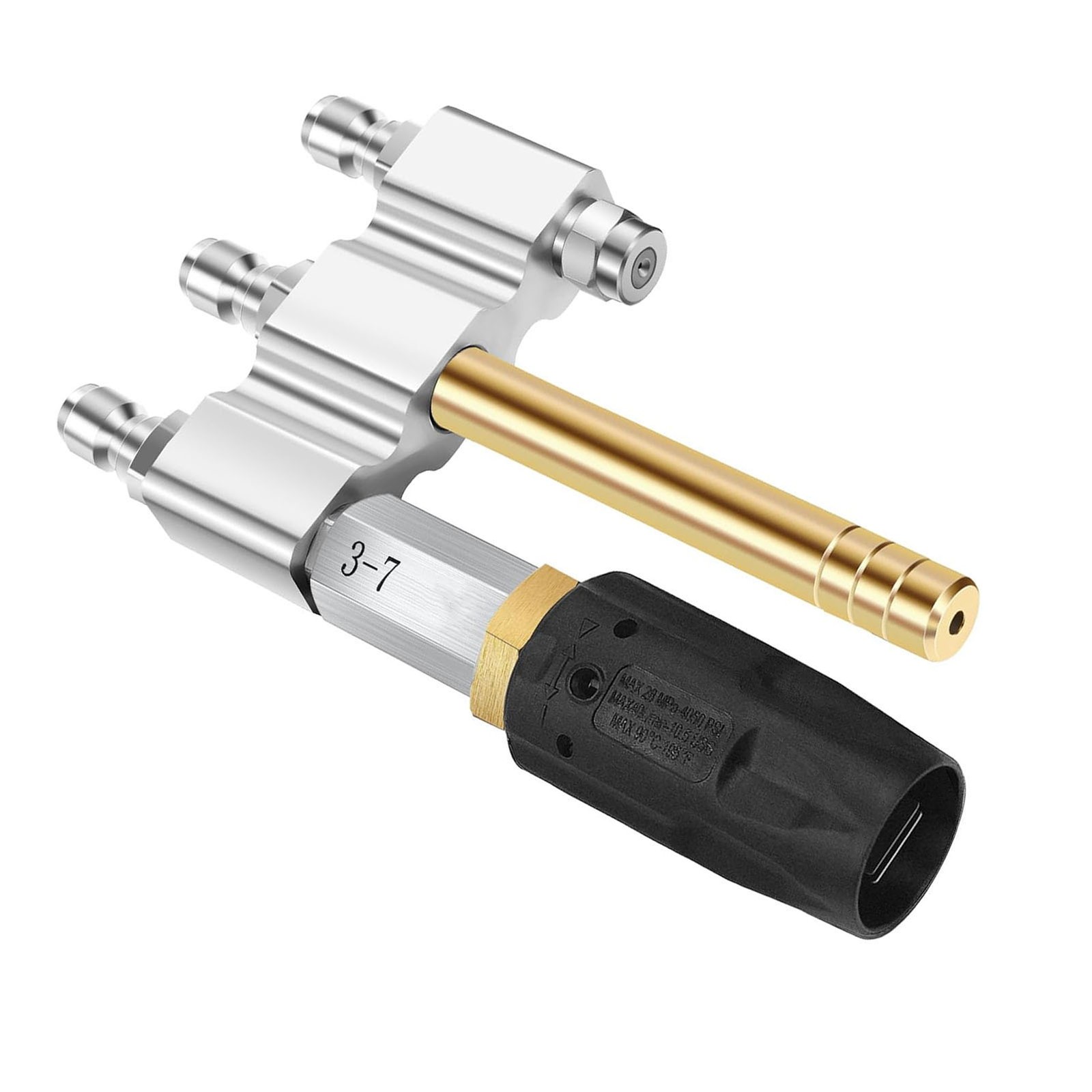 M5 Twist Nozzle 1/4in Quick Connection 1000-6000Psi 3-7GPM 3 In 1 Nozzle