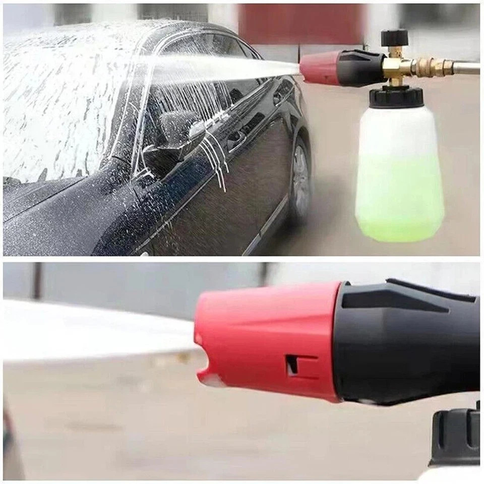 Snow Foam Lance Cannon Soap Bottle Sprayer For Pressure Washer Gun Jet Car Wash