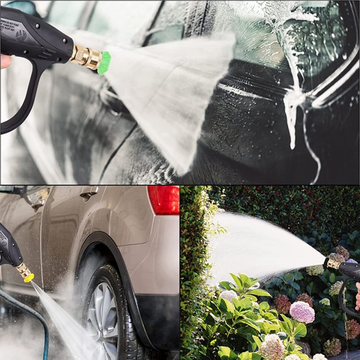 4350 PSI cleaning water gun + 5 pieces pressure nozzle. 1/4″ quick coupler