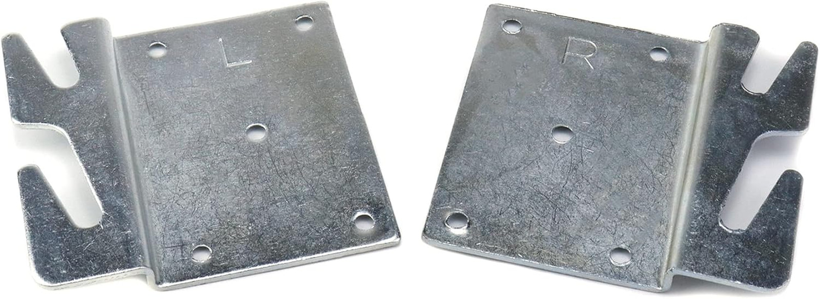 4 PCS Heavy Duty Wood Bed Rail Hook Plates with Screws for Headboard & Footboard