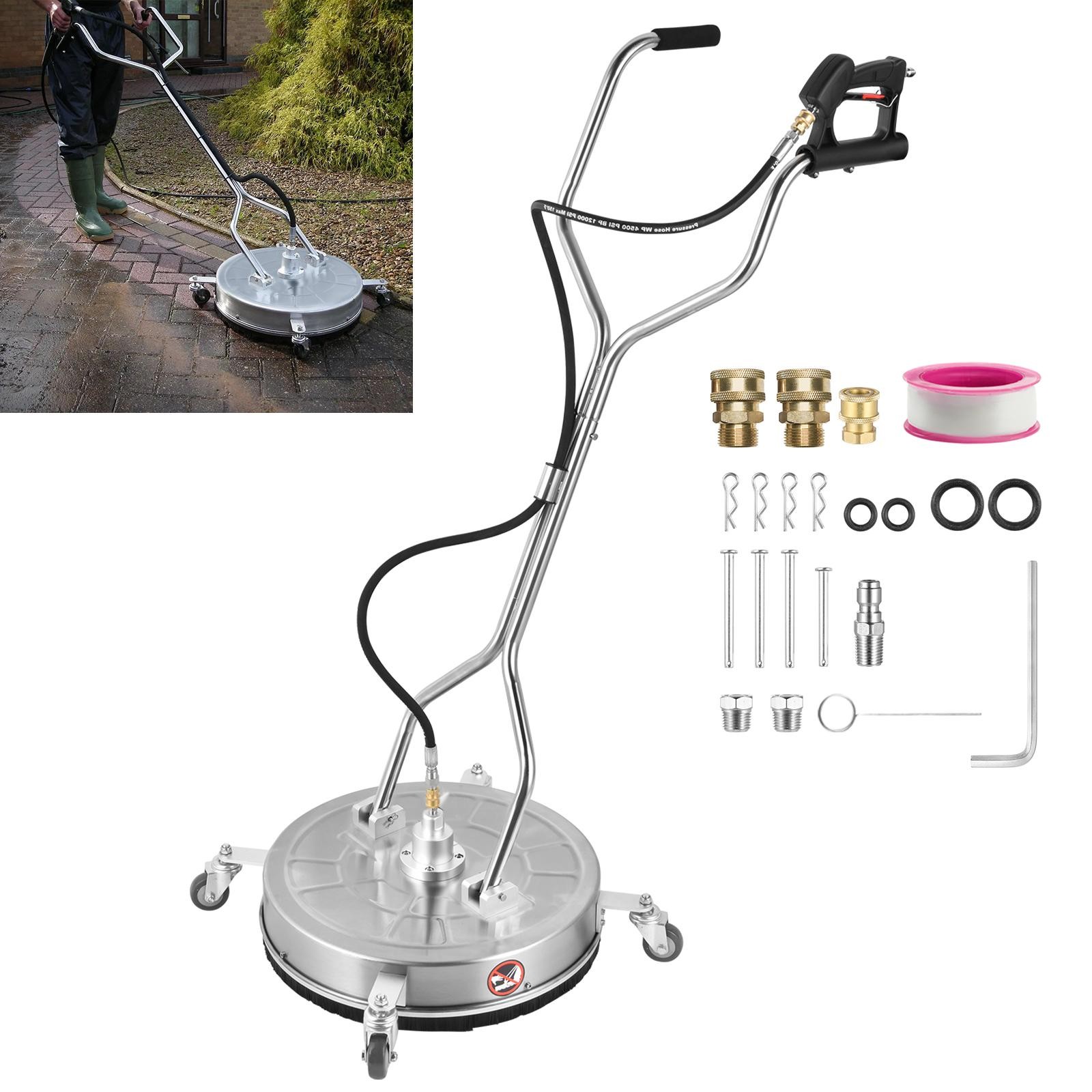 24″ Stainless Steel Commercial Dual Handle Power Washer Surface Cleaner 4000PSI