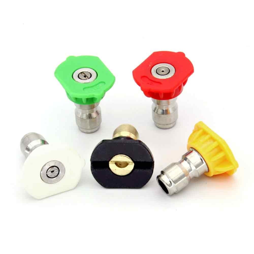 0° – 40° High Pressure Washer Spray Nozzles Quick Connect Tip For Washer Gun New