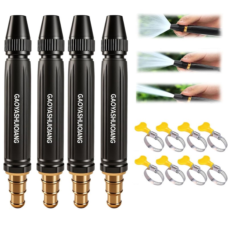 4 / 2 Pack Home High-Pressure Car Wash Water Gun with Booster Nozzle