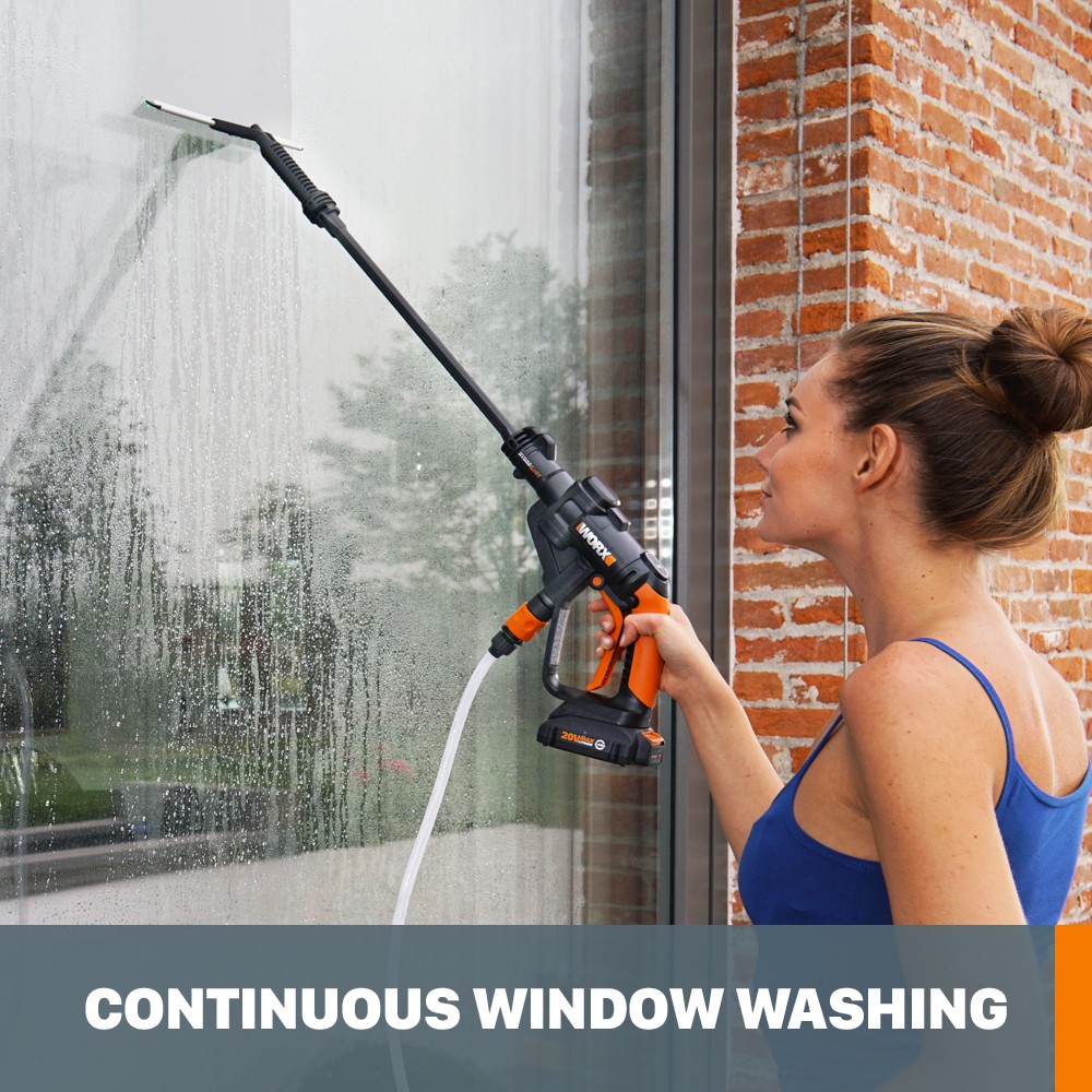 WORX WA4050 12″ Hydroshot Window Squeegee with Water Sprayer