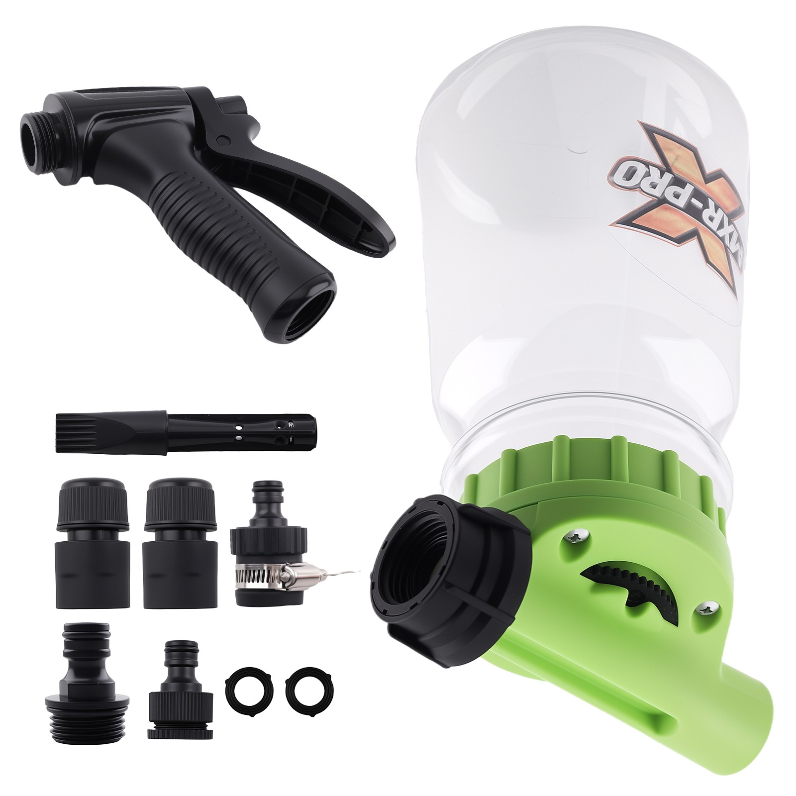 1L Car Wash Foam Cannon Adjustable Nozzle for Most Garden Hoses 3/4 Thread